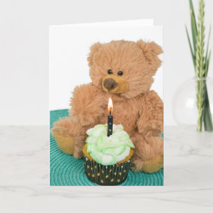 Carte anniversaire de l'ours en peluche