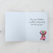 Carte Anniversaire de l'ours mignon (Intérieur)