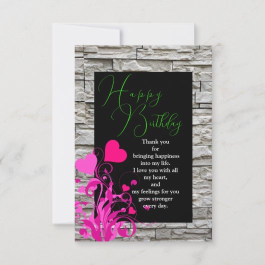 Carte Anniversaire de Lover (Devant)