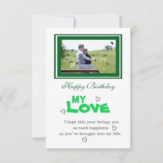 Carte Anniversaire de Lover (Devant)