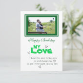 Carte Anniversaire de Lover (Debout devant)