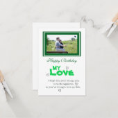 Carte Anniversaire de Lover (Devant/Arrière en situation)