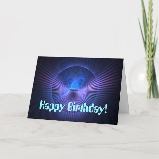 Carte Anniversaire de l'ultraviolet (Devant)
