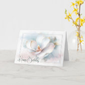 Carte Anniversaire de Magnolia doré (Fleur jaune)