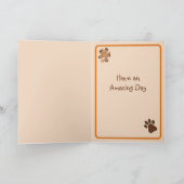 Carte Anniversaire de maman du chien (Intérieur)