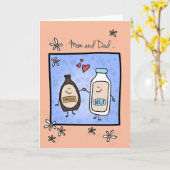 Carte Anniversaire de maman et de papa, fait l'un pour (Fleur jaune)