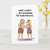 Carte Anniversaire de "Man Cave" (Fleur jaune)