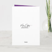 Carte Anniversaire de Mardi Gras (Dos)