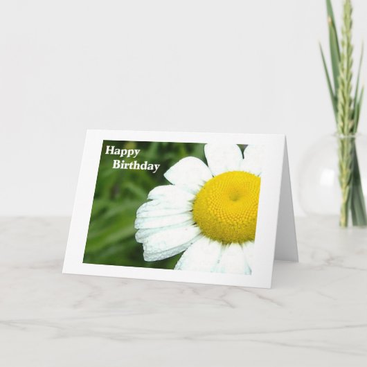 Carte Anniversaire de marguerite (Devant)
