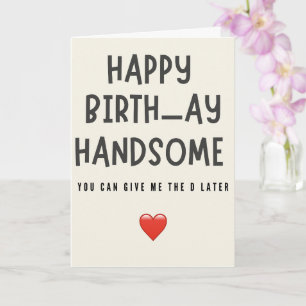 Carte Anniversaire de Mari Drôle Petit Ami Hommes Pour L