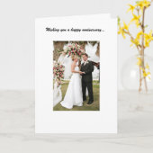 Carte Anniversaire de mariage (Fleur jaune)