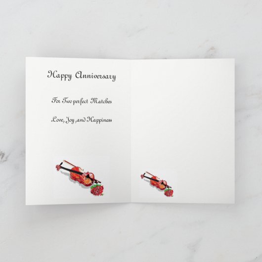 Carte Anniversaire de Mariage (Intérieur)