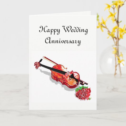 Carte Anniversaire de Mariage (Fleur jaune)