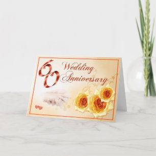 Carte Anniversaire de mariage 60