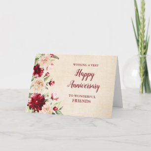 Carte Anniversaire de mariage d'amis bourguignons