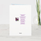 Carte Anniversaire de mariage de 40 rubis avec une (Dos)