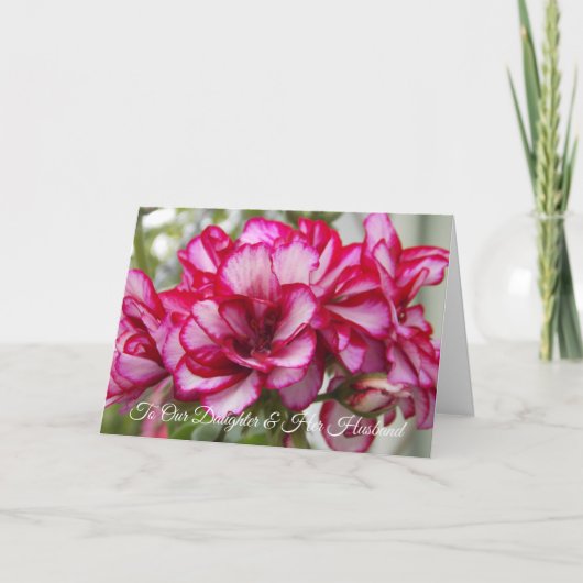 Carte Anniversaire de mariage de fille et mari (Devant)