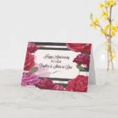 Carte Anniversaire de mariage de frère et belle-soeur Ro (Fleur jaune)