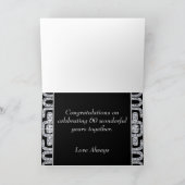 Carte Anniversaire de mariage de jubilé de diamant (Intérieur)