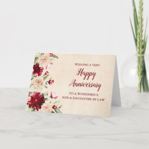 Carte Anniversaire de mariage de votre fils et de votre