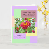 Carte Anniversaire de mariage des parents floraux (Fleur jaune)