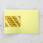 Carte Anniversaire de mariage d'or (Intérieur)