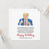 Carte Anniversaire de mariage drôle (Devant/Arrière en situation)