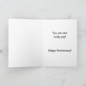 Carte Anniversaire de mariage drôle de 13 ans (Intérieur)