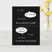 Carte Anniversaire de mariage drôle humour marié (Fleur jaune)