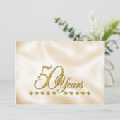 Carte Anniversaire de mariage en or (Debout devant)