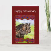 Carte Anniversaire de mariage, équipe inspirée de (Devant)