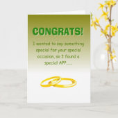 Carte anniversaire de mariage heureux (Fleur jaune)