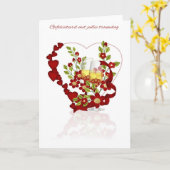 Carte Anniversaire de mariage néerlandais avec fleurs de (Fleur jaune)