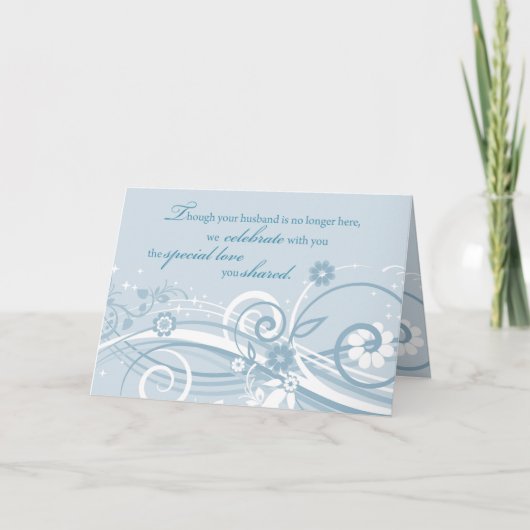 Carte Anniversaire de mariage pour une veuve après la mo (Devant)