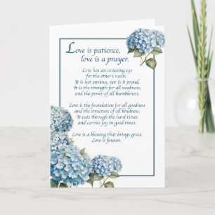 Carte Anniversaire de mariage religieux pour couple bleu