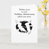 Carte Anniversaire de mariage sans souvenirs avec son co (Fleur jaune)