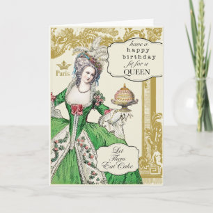 Carte Anniversaire de Marie Antoinette