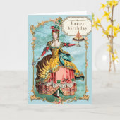 Carte Anniversaire de Marie Antoinette (Fleur jaune)