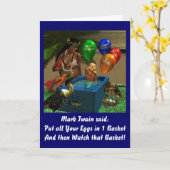 Carte Anniversaire de Mark Twain (Fleur jaune)