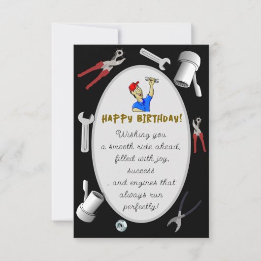 Carte anniversaire de Mechanic (Devant)