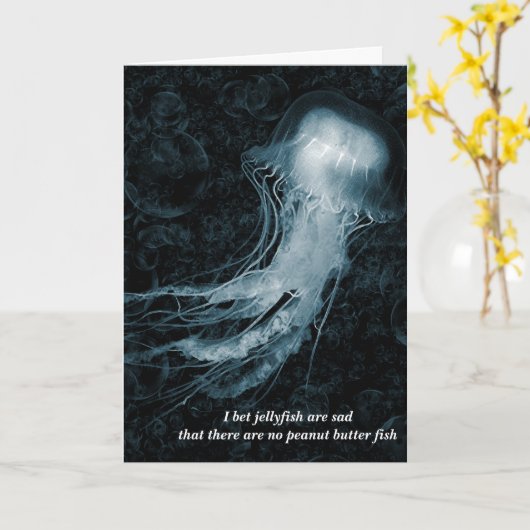 Carte Anniversaire de méduses (Fleur jaune)