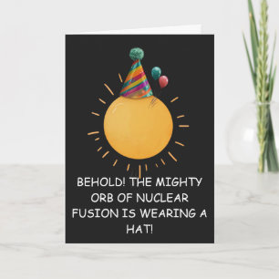 Carte Anniversaire de Mighty Orb : Idées de comédie absu