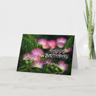 Carte Anniversaire de mimosa