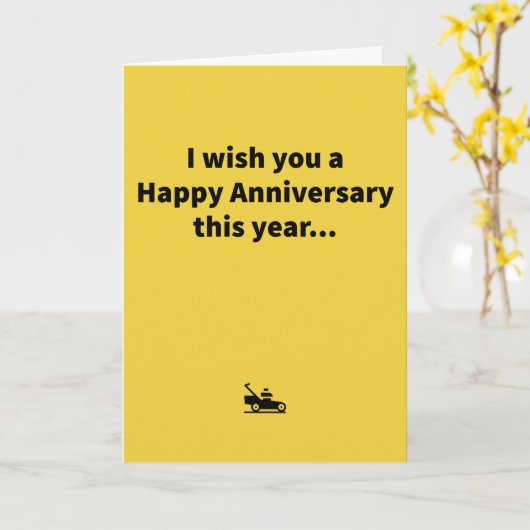 Carte Anniversaire de Mini Mower (Fleur jaune)