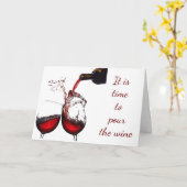 CARTE *ANNIVERSAIRE DE MON MEILLEUR AMI **POUR LE VIN* (Fleur jaune)