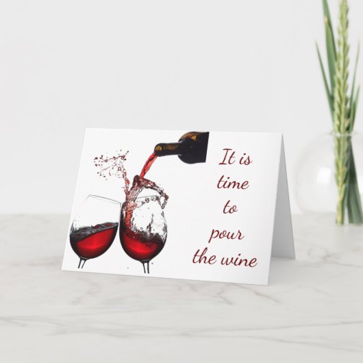 CARTE *ANNIVERSAIRE DE MON MEILLEUR AMI **POUR LE VIN* (Devant)