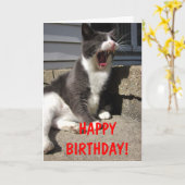 Carte Anniversaire de Morty (Fleur jaune)