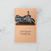 Carte Anniversaire de moto indienne (Intérieur)
