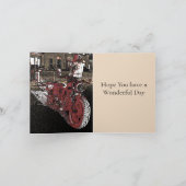 Carte Anniversaire de moto indienne (Intérieur)