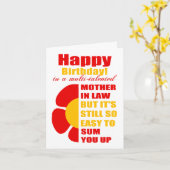 Carte anniversaire de naissance de la mère (Fleur jaune)